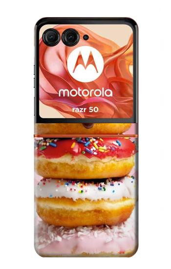 S2431 ファンシー甘いドーナツ Fancy Sweet Donuts Motorola Razr 70,60,50, Razr (2026, 2025, 2024) バックケース、フリップケース・カバー
