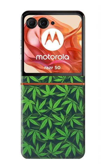 S2666 マリファナ柄 Marijuana Pattern Motorola Razr 70,60,50, Razr (2026, 2025, 2024) バックケース、フリップケース・カバー