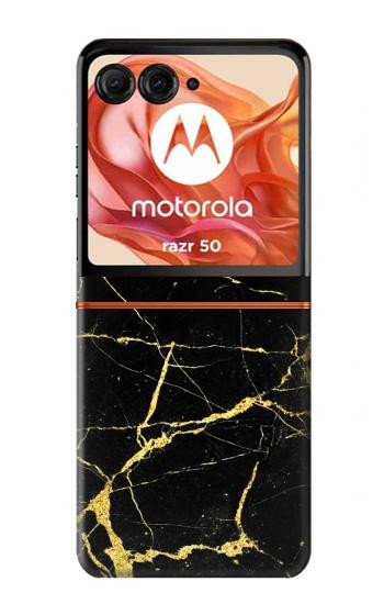 S2896 ゴールドマーブルグラフィックプリント Gold Marble Graphic Printed Motorola Razr 70,60,50, Razr (2026, 2025, 2024) バックケース、フリップケース・カバー