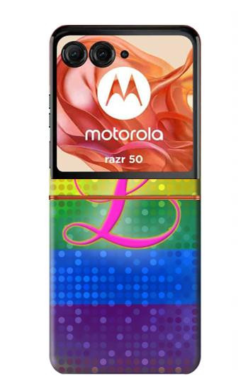S2900 レインボーLGBTレズビアンプライド旗 Rainbow LGBT Lesbian Pride Flag Motorola Razr 70,60,50, Razr (2026, 2025, 2024) バックケース、フリップケース・カバー