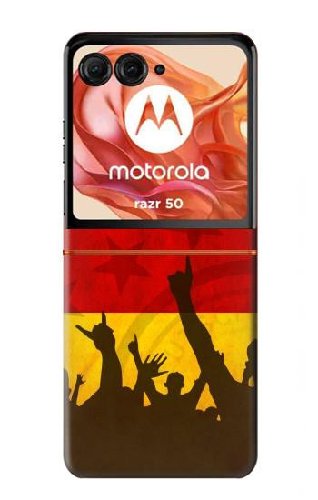 S2966 ドイツサッカー Germany Football Soccer Flag Motorola Razr 70,60,50, Razr (2026, 2025, 2024) バックケース、フリップケース・カバー