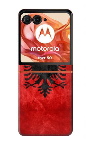 S2982 アルバニアサッカー Albania Football Soccer Red Flag Motorola Razr 70,60,50, Razr (2026, 2025, 2024) バックケース、フリップケース・カバー