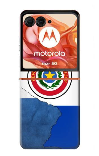 S3017 パラグアイの旗 Paraguay Flag Motorola Razr 70,60,50, Razr (2026, 2025, 2024) バックケース、フリップケース・カバー
