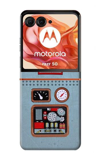 S3040 レトロロボット玩具 Retro Robot Toy Motorola Razr 70,60,50, Razr (2026, 2025, 2024) バックケース、フリップケース・カバー