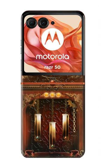 S3174 大きな古時計 Grandfather Clock Motorola Razr 70,60,50, Razr (2026, 2025, 2024) バックケース、フリップケース・カバー