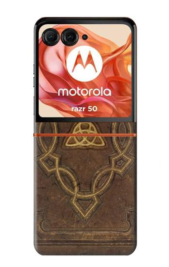 S3219 魔法の本 Spell Book Cover Motorola Razr 70,60,50, Razr (2026, 2025, 2024) バックケース、フリップケース・カバー