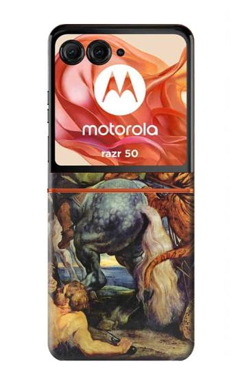 S3331 ピーター・ポール・ルーベンス・タイガー Peter Paul Rubens Tiger und Lowenjagd Motorola Razr 70,60,50, Razr (2026, 2025, 2024) バックケース、フリップケース・カバー