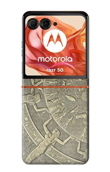 S3396 デンデラ星座古代エジプト Dendera Zodiac Ancient Egypt Motorola Razr 70,60,50, Razr (2026, 2025, 2024) バックケース、フリップケース・カバー