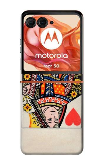 S3429 クイーンハートカード Queen Hearts Card Motorola Razr 70,60,50, Razr (2026, 2025, 2024) バックケース、フリップケース・カバー