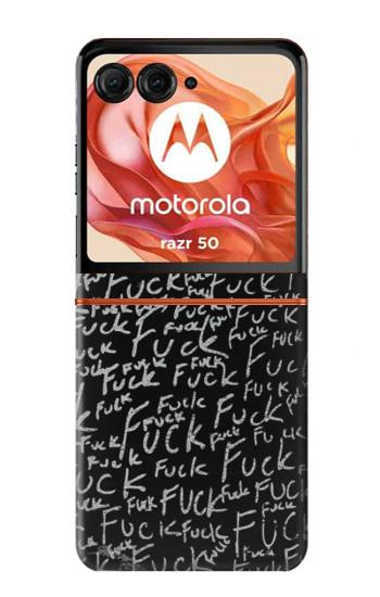 S3478 面白い言葉黒板 Funny Words Blackboard Motorola Razr 70,60,50, Razr (2026, 2025, 2024) バックケース、フリップケース・カバー