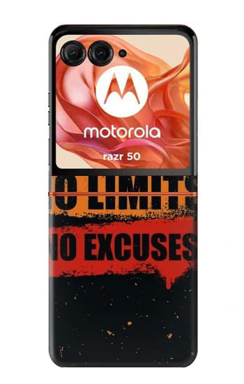 S3492 恐れのない言い訳のない No Fear Limits Excuses Motorola Razr 70,60,50, Razr (2026, 2025, 2024) バックケース、フリップケース・カバー