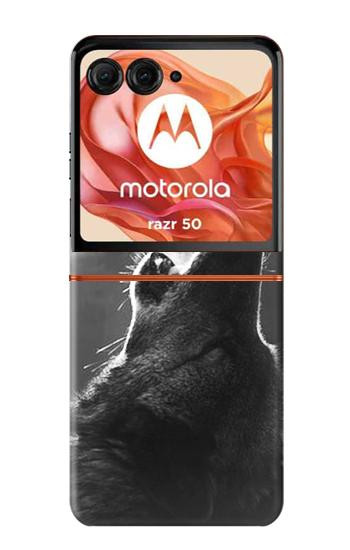 S3505 オオカミ Wolf Howling Motorola Razr 70,60,50, Razr (2026, 2025, 2024) バックケース、フリップケース・カバー