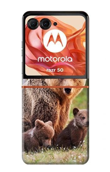 S3558 くまの家族 Bear Family Motorola Razr 70,60,50, Razr (2026, 2025, 2024) バックケース、フリップケース・カバー