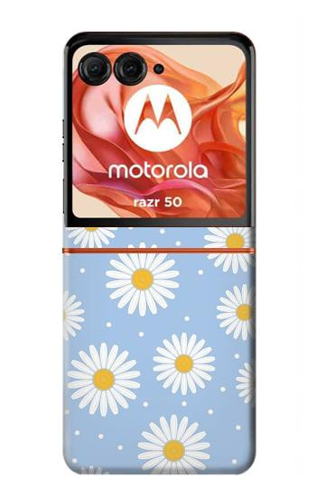 S3681 デイジーの花のパターン Daisy Flowers Pattern Motorola Razr 70,60,50, Razr (2026, 2025, 2024) バックケース、フリップケース・カバー