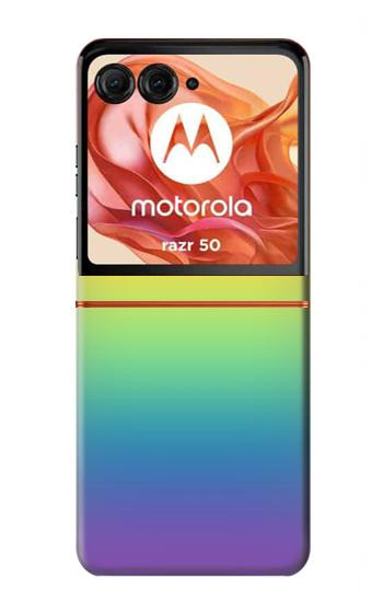 S3698 LGBTグラデーションプライドフラグ LGBT Gradient Pride Flag Motorola Razr 70,60,50, Razr (2026, 2025, 2024) バックケース、フリップケース・カバー