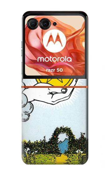 S3722 タロットカードペンタクルコインのエース Tarot Card Ace of Pentacles Coins Motorola Razr 70,60,50, Razr (2026, 2025, 2024) バックケース、フリップケース・カバー