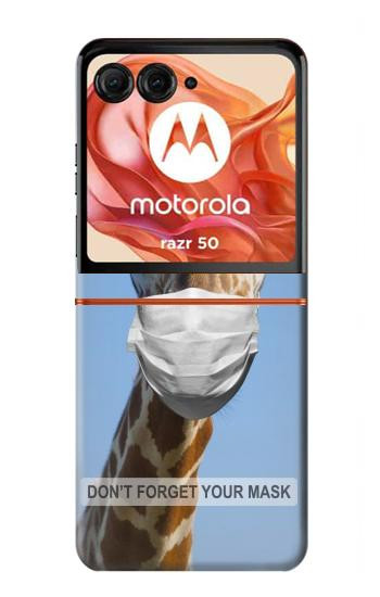 S3806 面白いキリン Funny Giraffe Motorola Razr 70,60,50, Razr (2026, 2025, 2024) バックケース、フリップケース・カバー