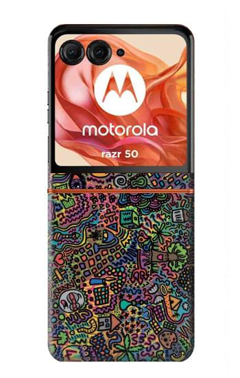 S3815 サイケデリックアート Psychedelic Art Motorola Razr 70,60,50, Razr (2026, 2025, 2024) バックケース、フリップケース・カバー