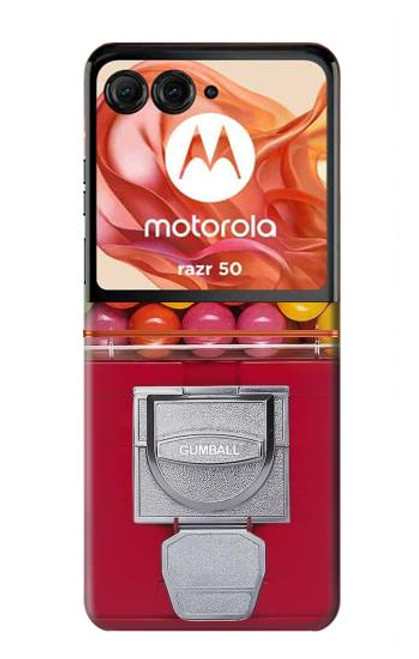 S3938 ガムボール カプセル ゲームのグラフィック Gumball Capsule Game Graphic Motorola Razr 50 バックケース、フリップケース・カバー