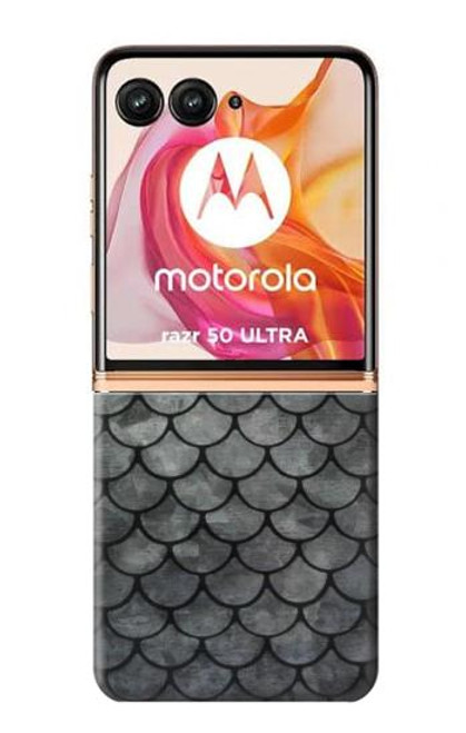 S2950 銀魚のスケール Silver Fish Scale Motorola Razr 50 Ultra バックケース、フリップケース・カバー