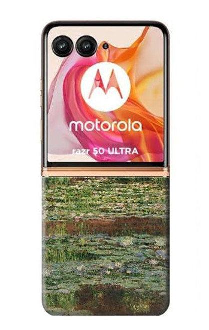 S3674 クロードモネ歩道橋とスイレンプール Claude Monet Footbridge and Water Lily Pool Motorola Razr 50 Ultra バックケース、フリップケース・カバー