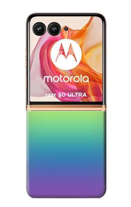 S3698 LGBTグラデーションプライドフラグ LGBT Gradient Pride Flag Motorola Razr 50 Ultra バックケース、フリップケース・カバー