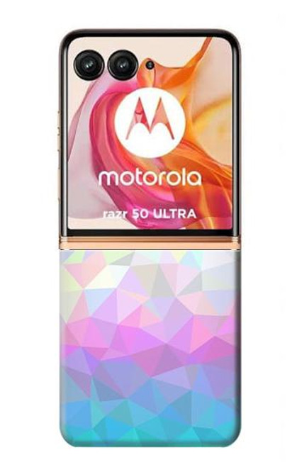 S3747 トランスフラッグポリゴン Trans Flag Polygon Motorola Razr 50 Ultra バックケース、フリップケース・カバー