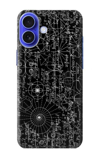 S3808 数学黒板 Mathematics Blackboard iPhone 16 バックケース、フリップケース・カバー