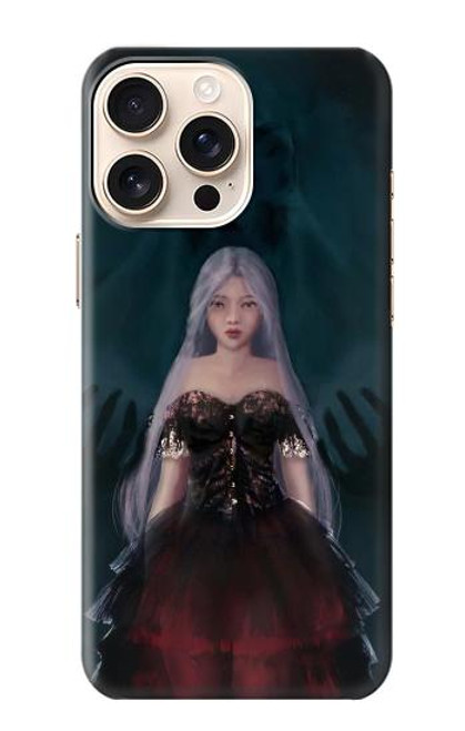 S3847 リリス 花嫁 ゴシック女 スカル死神 Lilith Devil Bride Gothic Girl Skull Grim Reaper iPhone 16 pro バックケース、フリップケース・カバー