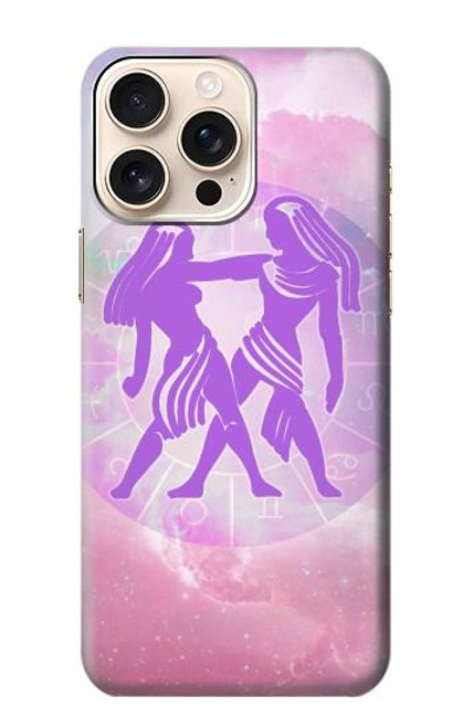 S3259 ゾディアックジェミニ Zodiac Gemini iPhone 16 pro max バックケース、フリップケース・カバー