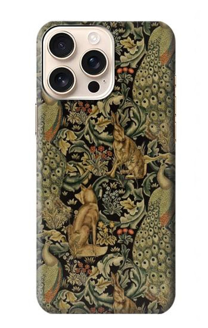 S3661 ウィリアム・モリス・フォレスト・ベルベット William Morris Forest Velvet iPhone 16 pro max バックケース、フリップケース・カバー