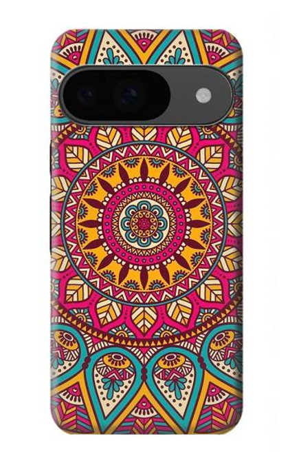 S3694 ヒッピーアートパターン Hippie Art Pattern Google Pixel 9 バックケース、フリップケース・カバー