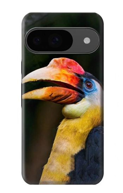 S3876 カラフルなサイチョウ Colorful Hornbill Google Pixel 9 バックケース、フリップケース・カバー