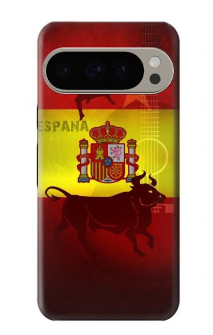 S2984 スペインサッカー Spain Football Soccer Flag Google Pixel 9 Pro バックケース、フリップケース・カバー