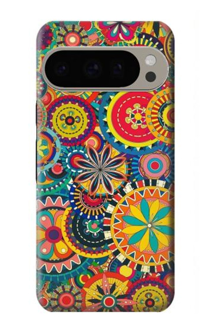 S3272 カラフルなパターン Colorful Pattern Google Pixel 9 Pro バックケース、フリップケース・カバー