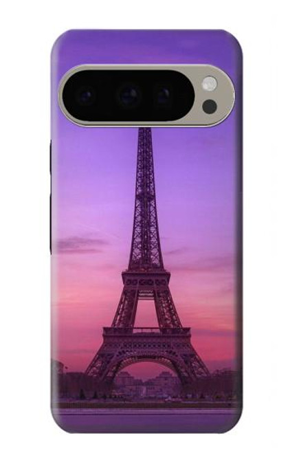S3447 エッフェルパリの夕日 Eiffel Paris Sunset Google Pixel 9 Pro バックケース、フリップケース・カバー
