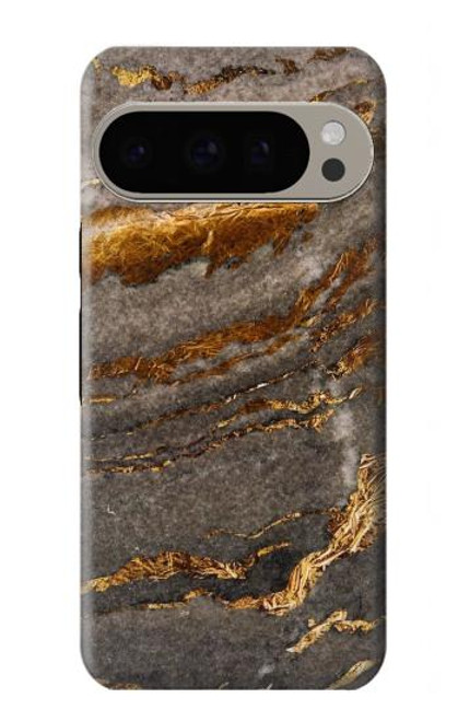 S3886 灰色の大理石の岩 Gray Marble Rock Google Pixel 9 Pro バックケース、フリップケース・カバー