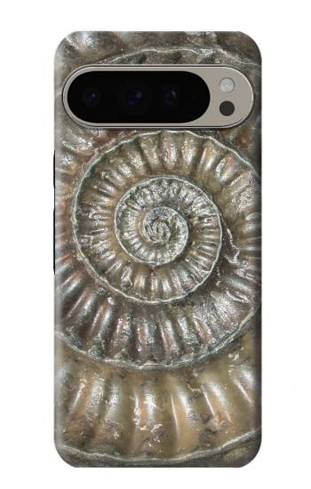 S1788 アンモナイト化石 Ammonite Fossil Google Pixel 9 Pro XL バックケース、フリップケース・カバー