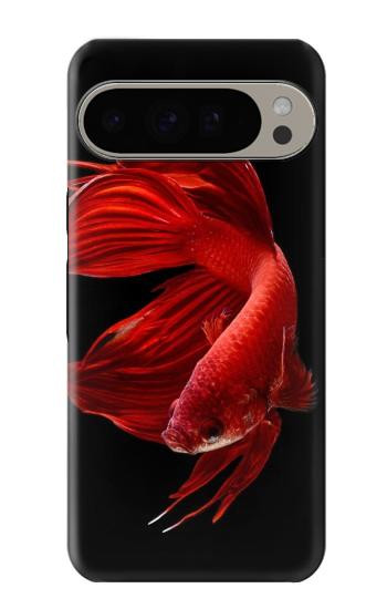 S2092 シャムと戦うサイアム Red Siamese Fighting Fish Google Pixel 9 Pro XL バックケース、フリップケース・カバー