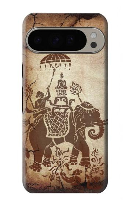 S2102 タイアート 象に仏 Thai Art Buddha on Elephant Google Pixel 9 Pro XL バックケース、フリップケース・カバー S2102 タイアート 象に仏 Thai Art Buddha on Elephant Google Pixel 9 Pro XL バックケース、フリップケース・カバー