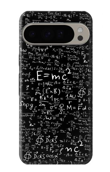 S2574 数学物理学黒板式 Mathematics Physics Blackboard Equation Google Pixel 9 Pro XL バックケース、フリップケース・カバー