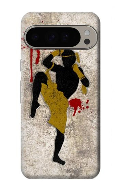 S2635 ムエタイキックボクシング格闘技 Muay Thai Kickboxing Fight Blood Google Pixel 9 Pro XL バックケース、フリップケース・カバー