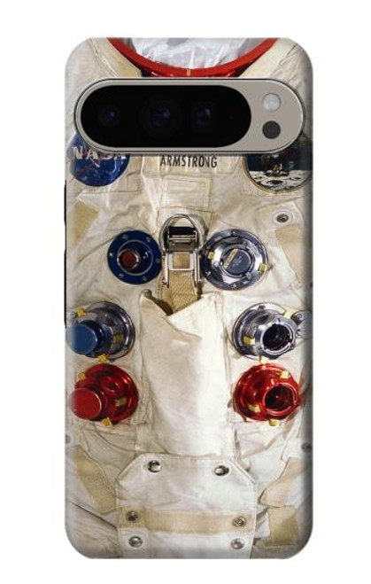 S2639 ニール・アームストロングホワイト宇宙飛行士の宇宙服 Neil Armstrong White Astronaut Space Suit Google Pixel 9 Pro XL バックケース、フリップケース・カバー