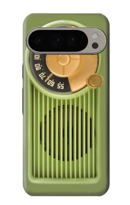 S2656 ヴィンテージベークライトデコラジオ Vintage Bakelite Radio Green Google Pixel 9 Pro XL バックケース、フリップケース・カバー