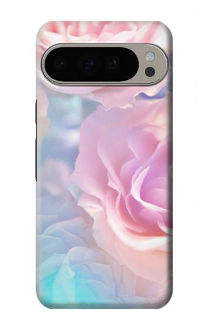 S3050 ヴィンテージパステルの花 Vintage Pastel Flowers Google Pixel 9 Pro XL バックケース、フリップケース・カバー