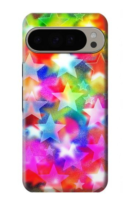 S3292 カラフルディスコスター Colourful Disco Star Google Pixel 9 Pro XL バックケース、フリップケース・カバー