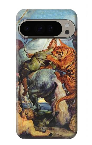 S3331 ピーター・ポール・ルーベンス・タイガー Peter Paul Rubens Tiger und Lowenjagd Google Pixel 9 Pro XL バックケース、フリップケース・カバー