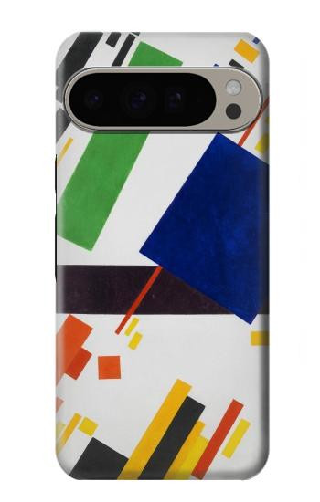 S3343 カジミール・マレーヴィチ最高指揮者作曲 Kazimir Malevich Suprematist Composition Google Pixel 9 Pro XL バックケース、フリップケース・カバー