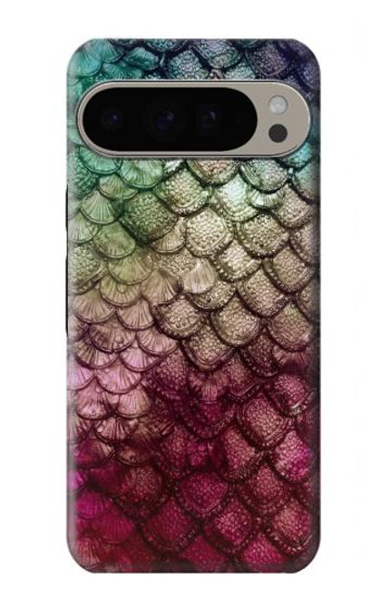 S3539 人魚の鱗 Mermaid Fish Scale Google Pixel 9 Pro XL バックケース、フリップケース・カバー