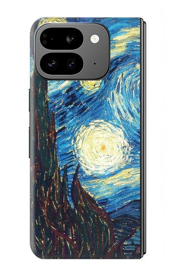 S0582 ゴッホ 星降る夜 Van Gogh Starry Nights Google Pixel 9 Pro Fold バックケース、フリップケース・カバー
